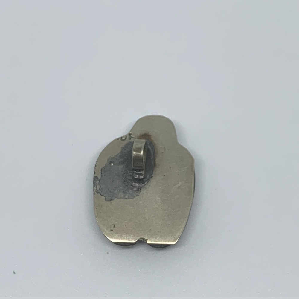 Vintage sterling silver turquoise pendant - Picture 3 of 4